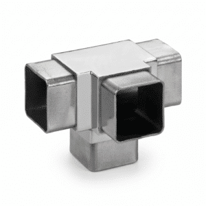 Conector tipo T de cuatro salidas