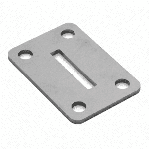 Base para tubo rectangular para pared