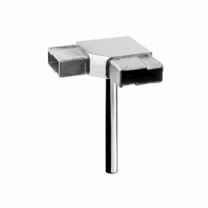 Varilla con escuadra para tubo rectangular