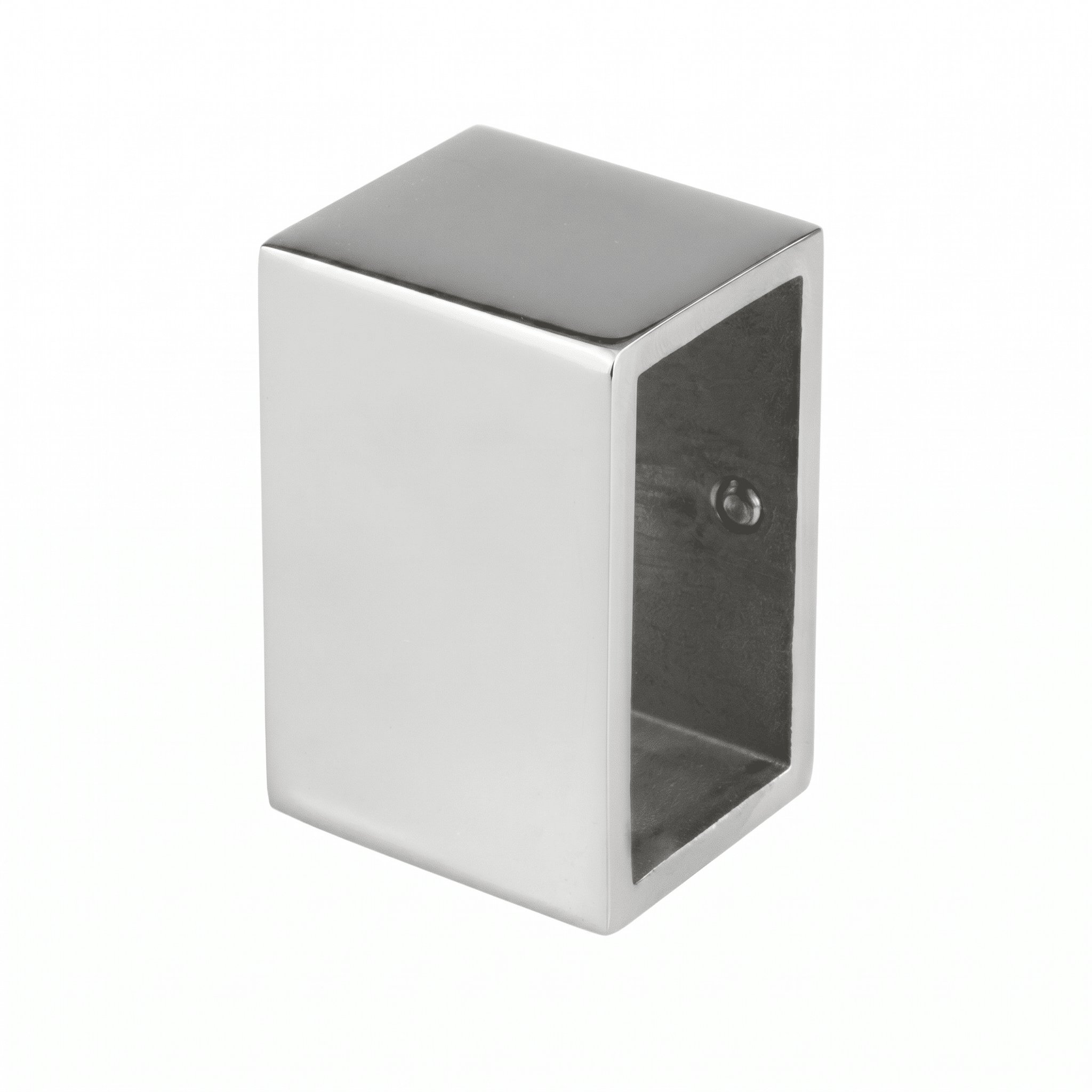 Base rectangular con casquillo a pared